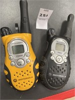 Pair of Motorola talk about radios