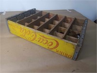 COCA COLA CRATE WITH METAL SCREENED BOTTOM