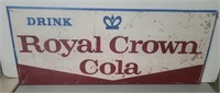 Metal Royal Crown  Cola Sign. 45" x 19".