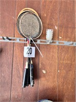 Badminton Rackets & Birds(Garage)