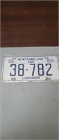 1965 Newfoundland Plate.