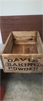 Davis Baking Powder Wooden Box. 24" x 17 " x