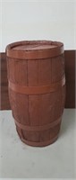 Wooden Barrel.. 22" High x 10.5" Round.