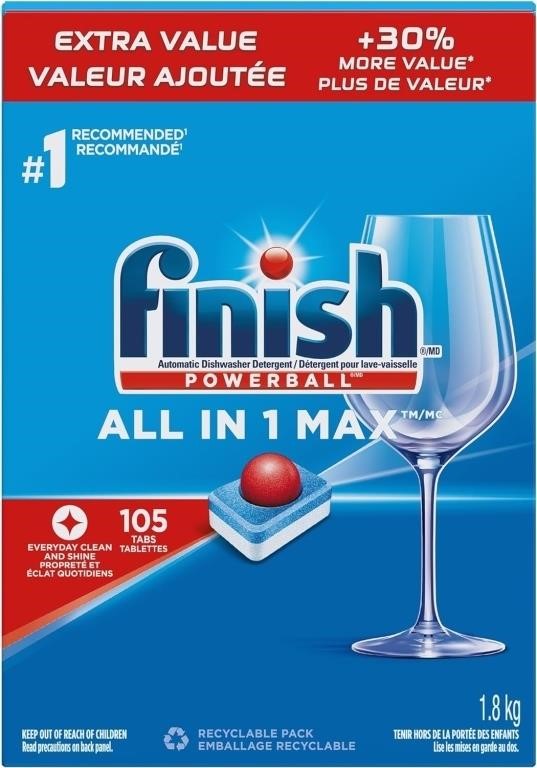 Finish Power Ball All In 1 Max Dishwasher
