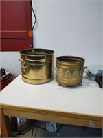 2.  Brass planter pots