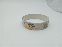 Laurana Itlay enamel bangle bracelet on copper