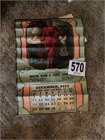 Vintage Calendar With Genealogy(Room 8)