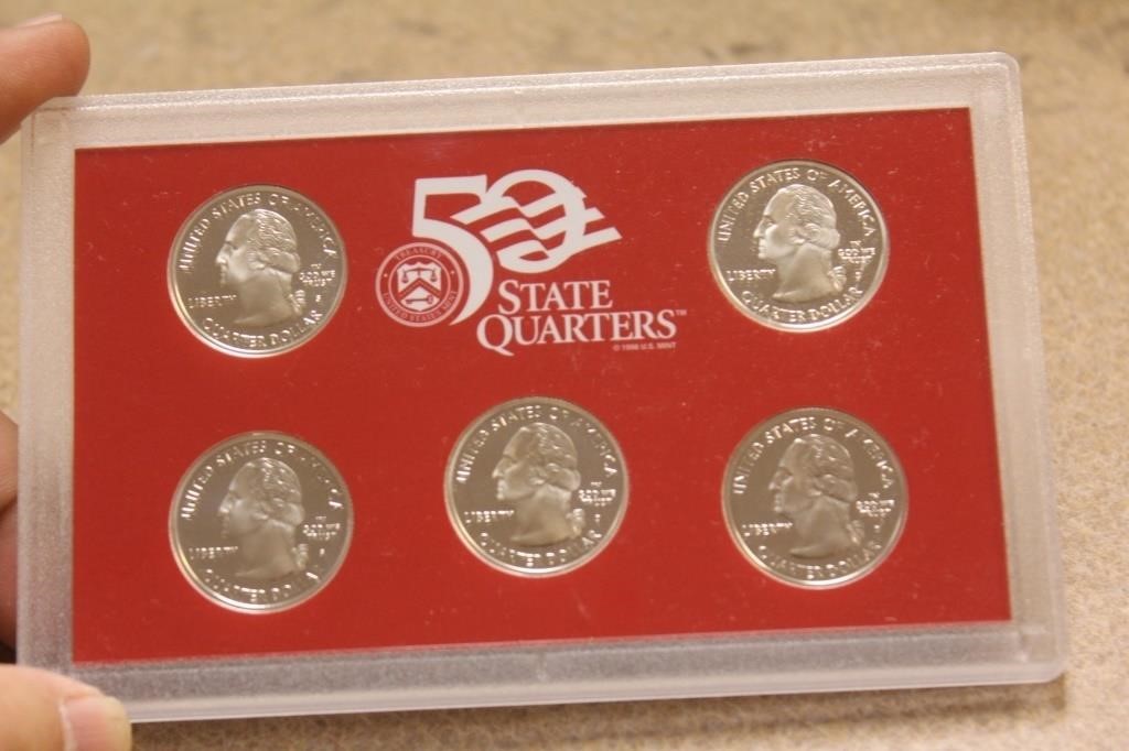 50 States US Mint 5 Silver Quarter Set