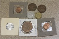 Lot of 8 foreign Coin
