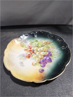 Vintage Plate with Grapes