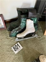 Vintage Ice Skates With Cases(Room 3)