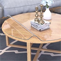 $61-- 36" Clear Round Table Cover