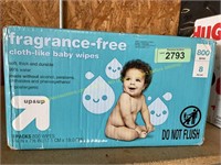 6-packs Up&Up fragrance free cloth-like baby wipes