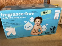 6-packs Up&Up fragrance free cloth-like baby wipes