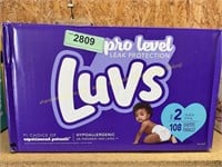 Luvs size 2 Pro level 12-18lbs.diapers