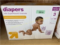 Up&Up/superabsorb channels size 3 16-28lb.diapers