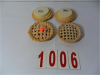 2 cherry and 2 Blueberry Pies that cost $12 each