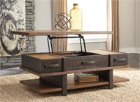 ASHLEY STANAH 48" LIFT-TOP TWO-TONE COFFEE TABLE