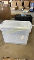 2 Ct. Homz Plastic Clear Totes (Damaged)