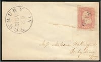 USA #64b ON COVER USED VF
