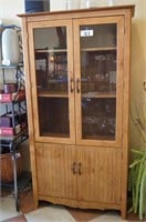 Four Door Cabinet – Wood & Glass Doors