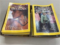 Approximately 24 Old National Geographic Magazines