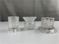 Antique embossed toothpick holders
