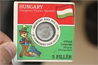 Hungary 5 Filler Coin