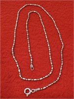 18in 925 Sterling Silver Necklace 3.42 Grams