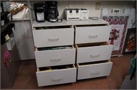 6-Drawer Cabinet w/ Contents