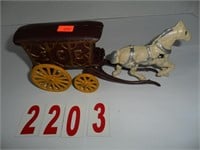 Cast Iron Horse Drawn  Carriage