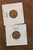 Lot of 2 Lincoln Cents