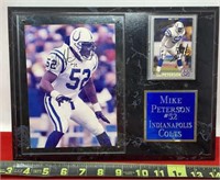 Plaque Mike Peterson #52 Indianapolis Colts
