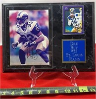 St. Louis Rams Dre Bly #32, signed plaque