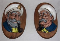 Grizzled captain sailors busts.