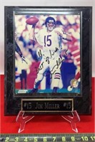 Jim Miller #15 Chicago Bears signed plaque