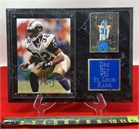 Dre Bly #32 , St. Louis Rams signed plaque