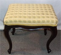 1940's reupholstered footstool.