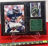 Duce Staley 22, Philadelphia Eagles signed plaque