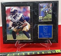 Dre Bly 32, St. Louis Rams signed plaque