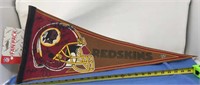 Washington Redskin pennant signed  30 inch