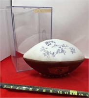 Indianapolis Colts Signed Football, and plastic