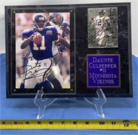 Daunte Culpepper 11, Minnesota Vikings, signed