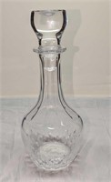 Vintage Clear Glass Decanter With Stopper