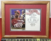 2002 Framed Ozzie Smith Baseball Hall Of Fame