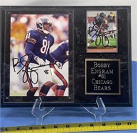 Bobby  Engram 81, Chicago Bears signed plaque