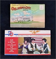 Lot of 2 Vintage American Souvenir Postcard Bookle