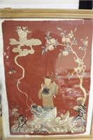 An Antique Framed Chinese Silk