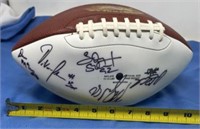 Cowboy Signed Football Novacek and others