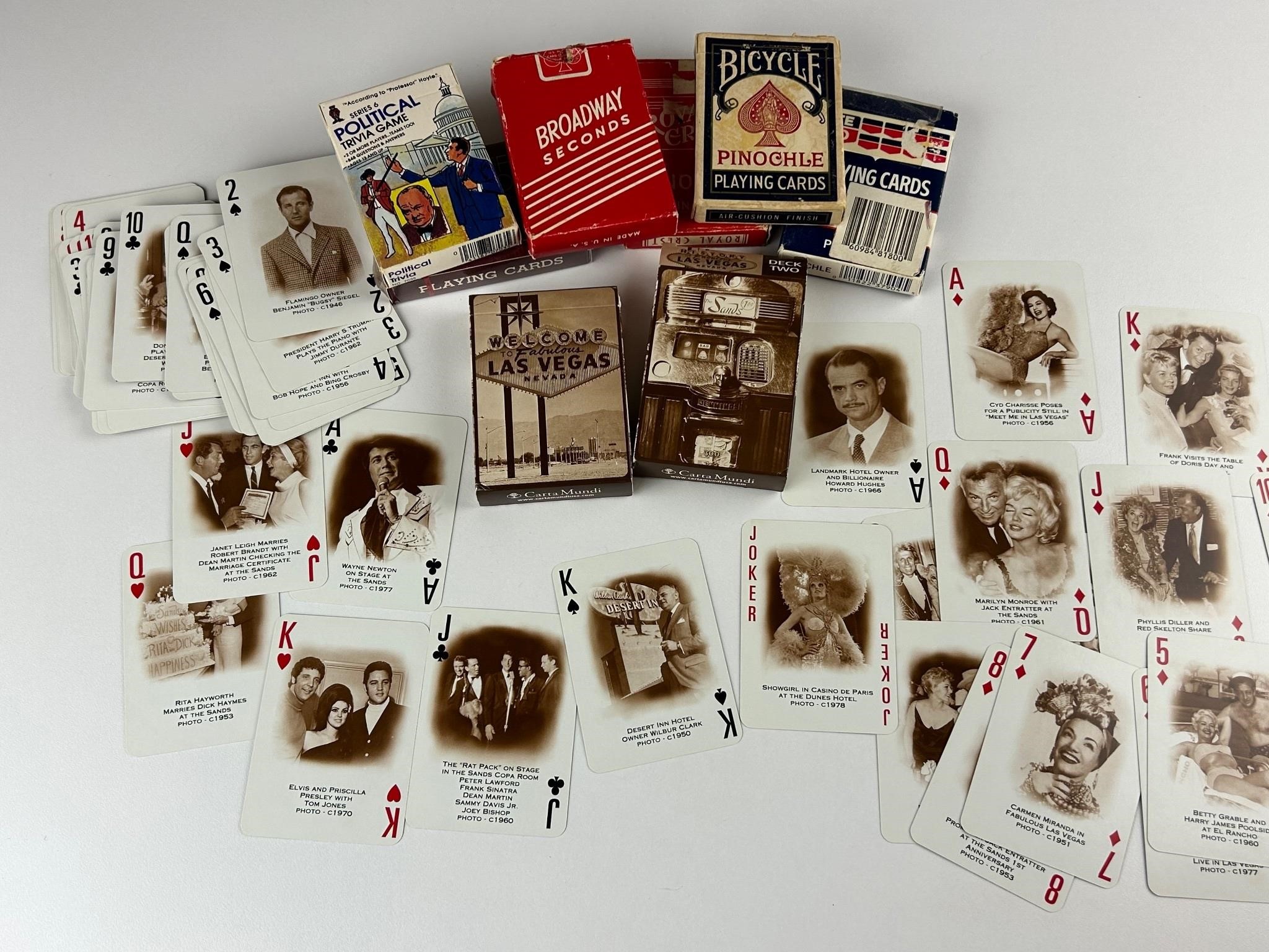 Historic Las Vegas playing cards and others